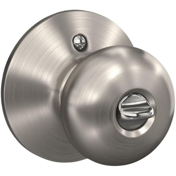 Eklectra Keyed Entry Door Knob – Plymouth Style, Satin Nickel Finish